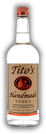 Tito's Handmade Vodka 1,0 Liter Tito's Handmade Vodka 1,0 Liter Doppelte Goldmedaille - World Spirits Competition. 1	 Liter - Vol 40%