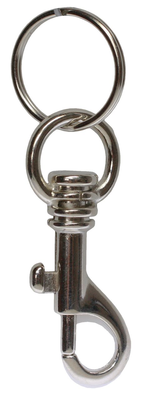 Basi Karabinerhaken mit Schlüsselring - 90 mm