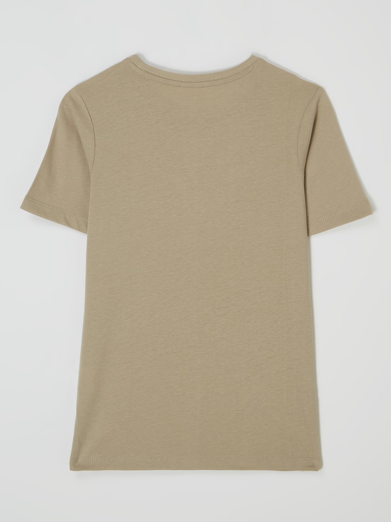 T-Shirt aus Baumwolle in sand
