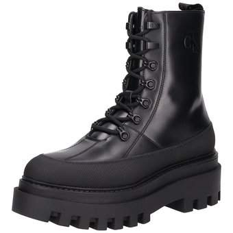 Calvin Klein Flatform Lace Up Boot in schwarz