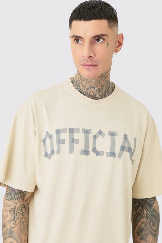 Tall Oversize T-Shirt mit Official Print