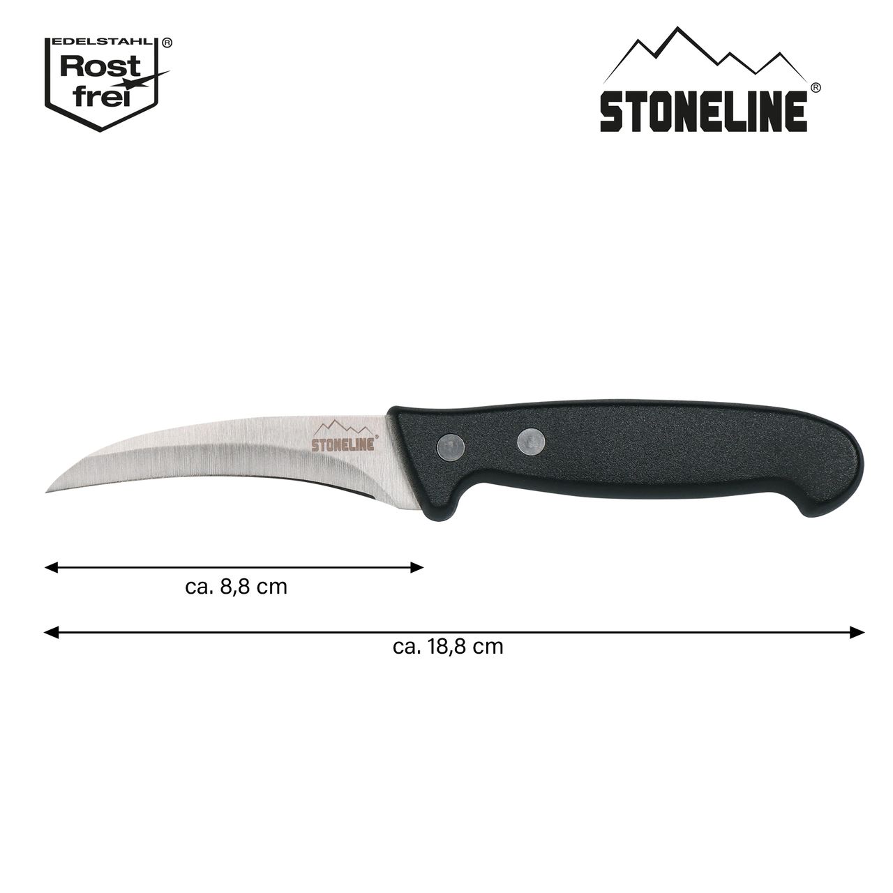 STONELINE® 18,8 cm Gemüsemesser, mit Klingenschutz