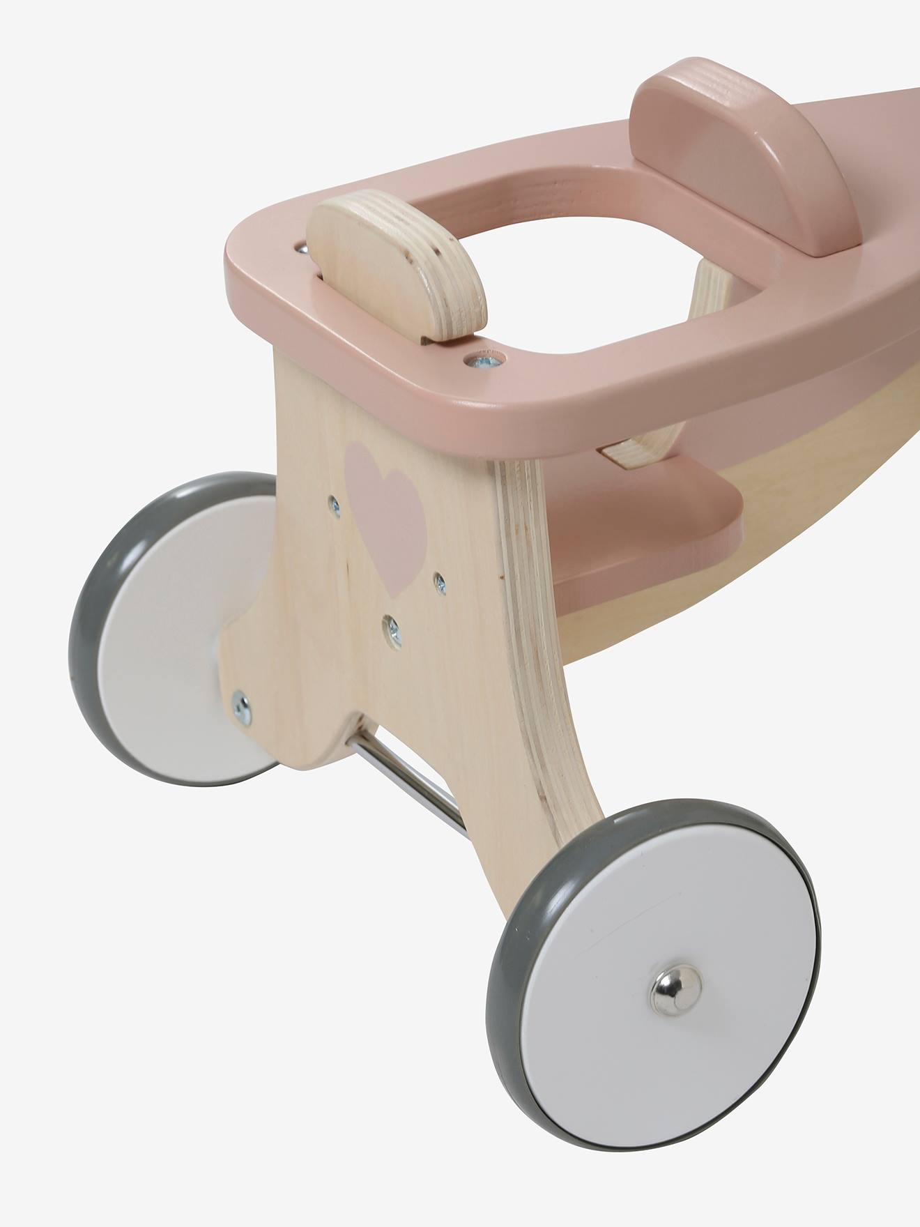 Vertbaudet Kinder Dreirad mit Puppensitz, Holz FSC - beige