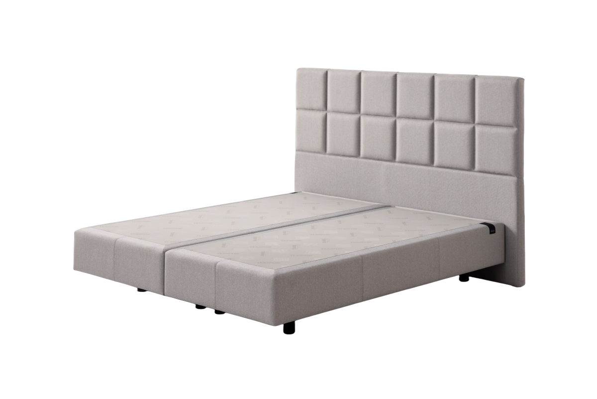 Tempur Boxspringbett mit Motor Adjustable Grau 180 x 200 cm