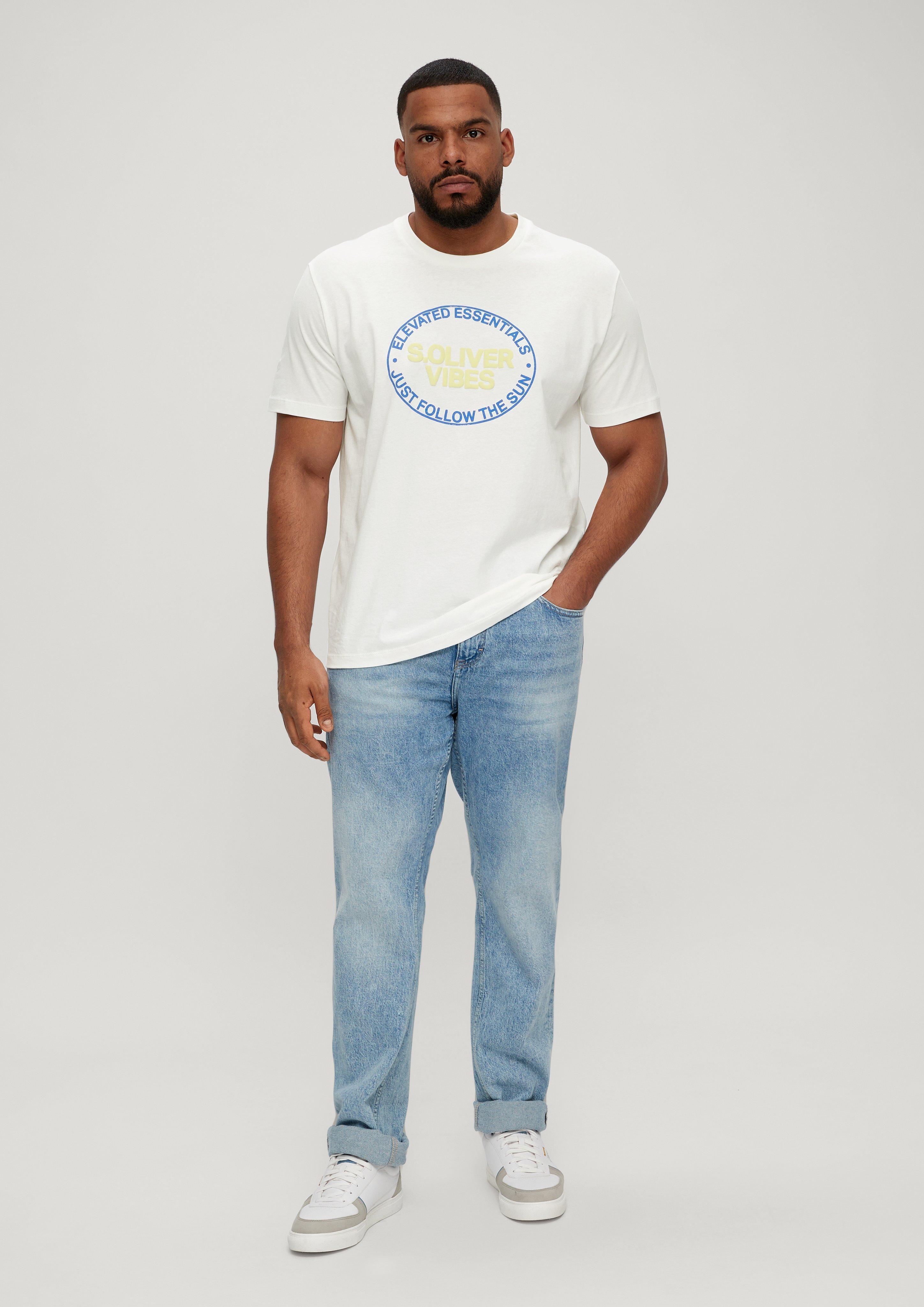 Baumwollshirt mit Frontprint  2135537-01D1