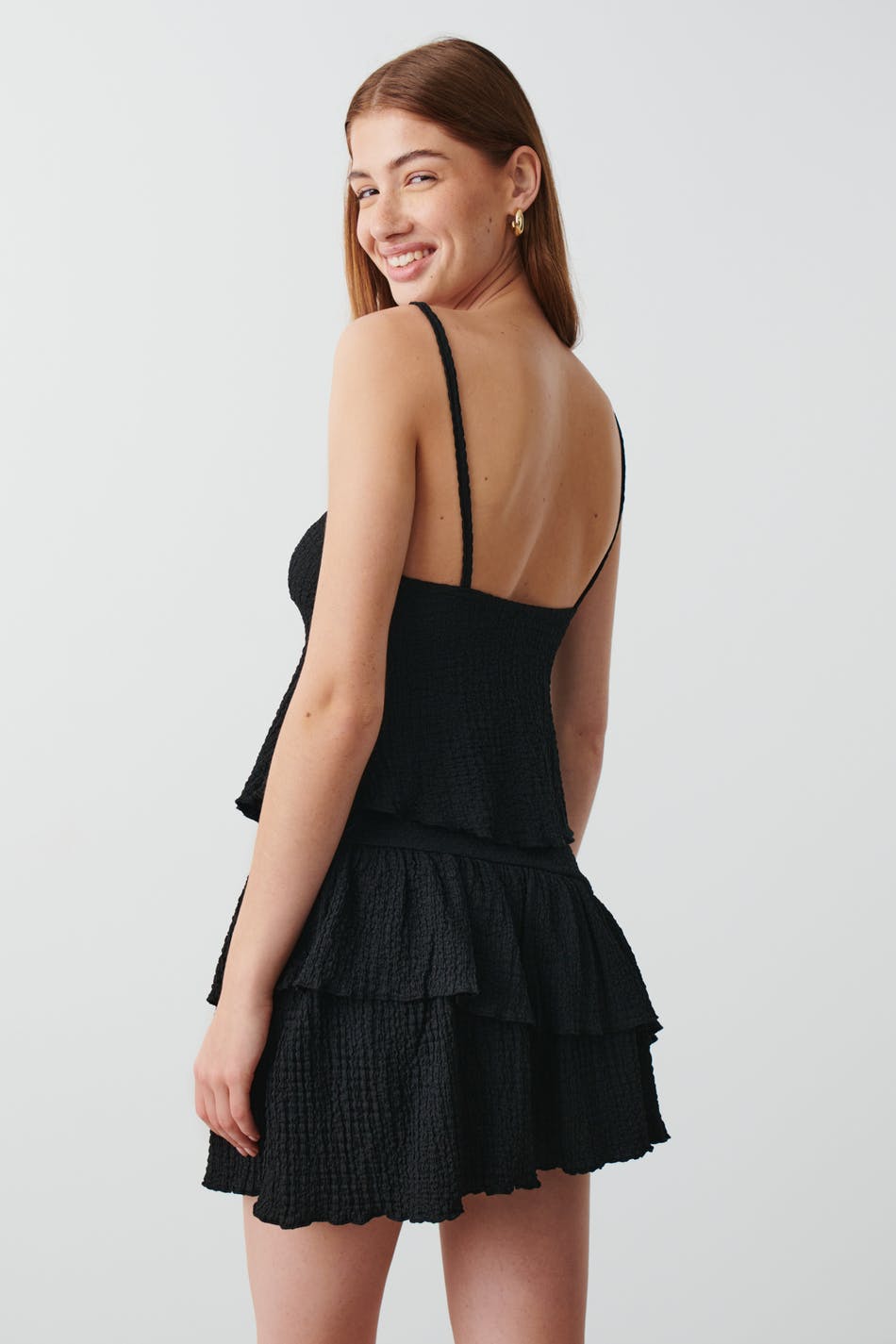 Structured mini skirt