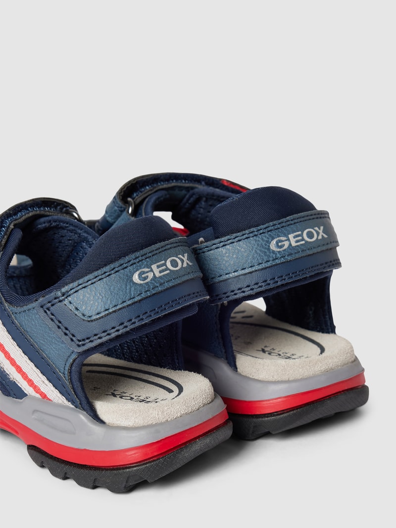Sandalen mit Label-Details Modell 'BOREALIS' in marineblau