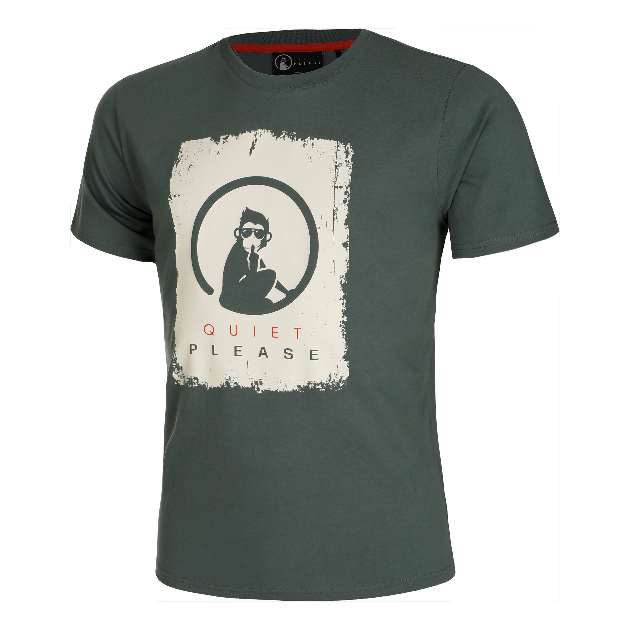 Crossroad Scraped T-Shirt Herren - Salbei, Weiß