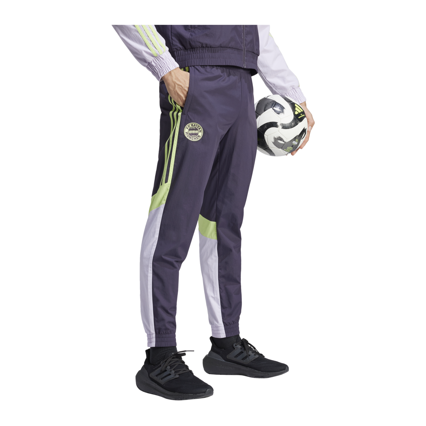 adidas FC Bayern München Woven Trainingshose Lila