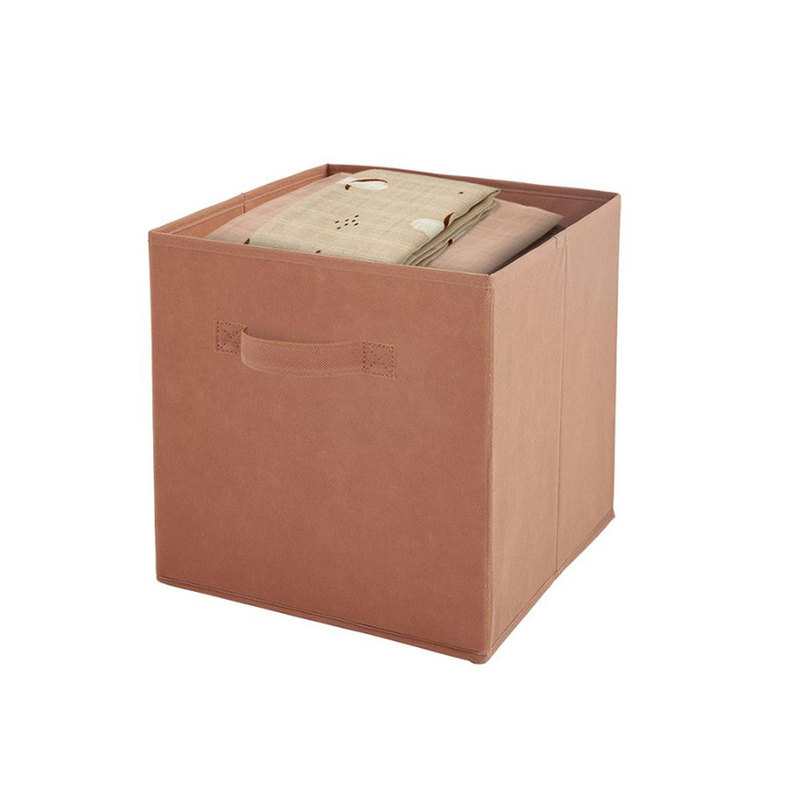 Bac de rangement intissé terracota Box and Beyond