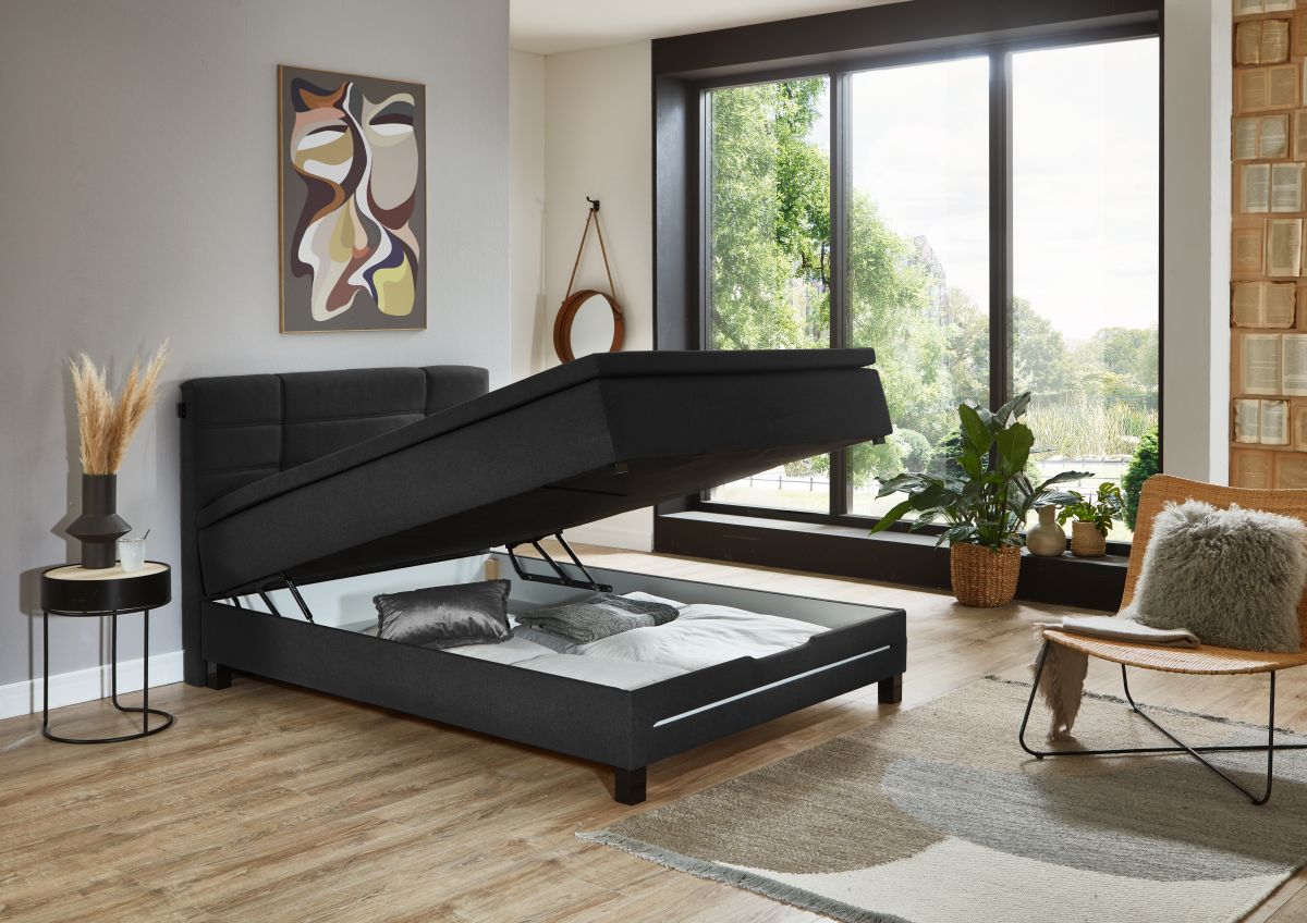 Sun Garden Boxspringbett Jefferson mit Bettkasten 140 x 200 cm