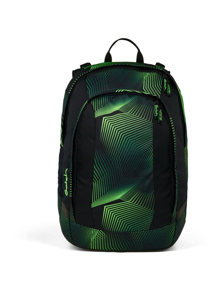 Satch Air Schulrucksack Seismic Green 2025 in schwarz-grün günstig kaufen onesize
