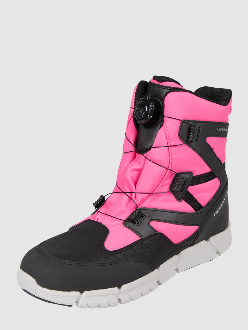 Boots mit Wattierung Modell 'Flexyper' in schwarz