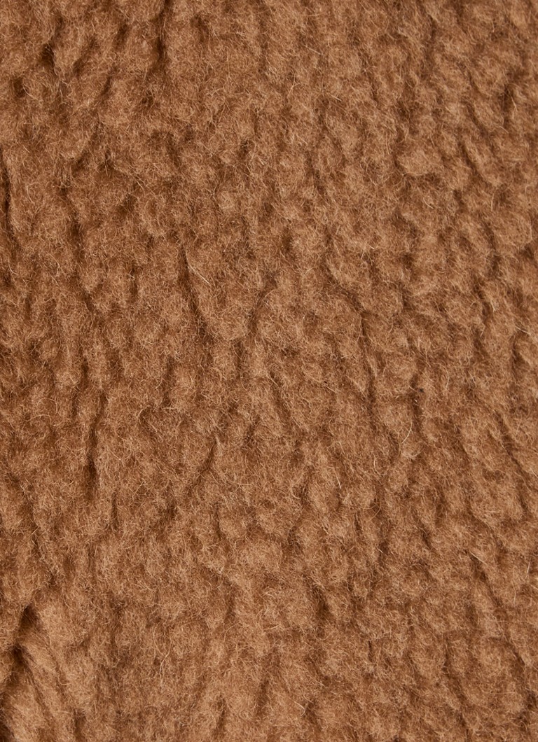 MaxMara Briose jacket in camel wool blend with side pockets