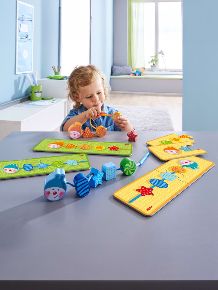 Haba Lernspielzeug Fädelspiel Raupe in mehrfarbig günstig kaufen onesize