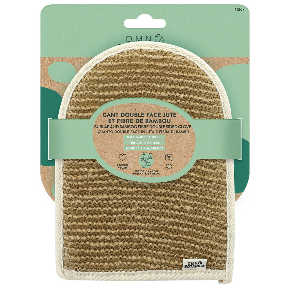 Omnia Botanica GANT DOUBLE FACE JUTE ET FIBRE DE BAMBOU GANT
