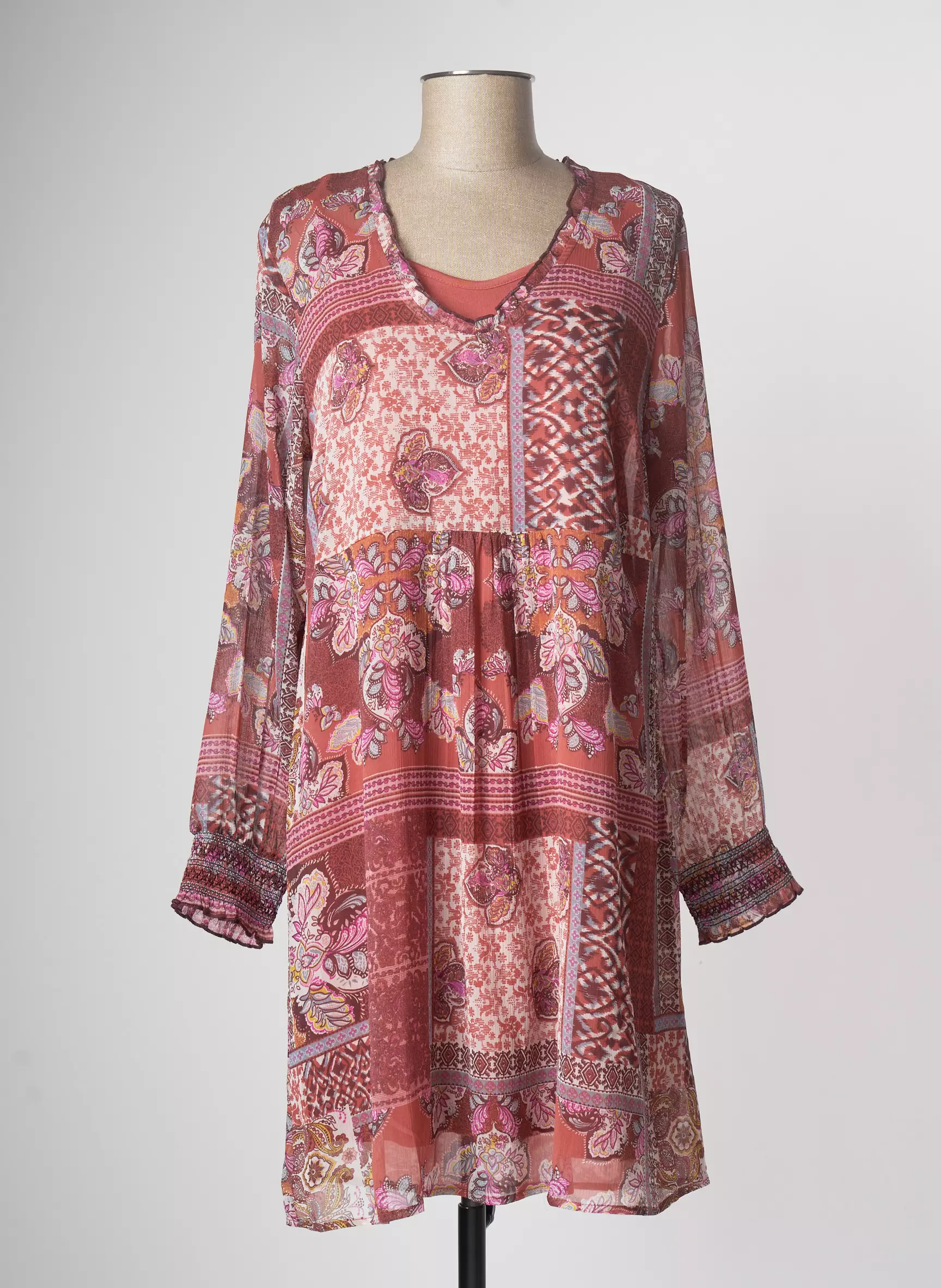 Cream Robes Mi Longues Femme couleur orange