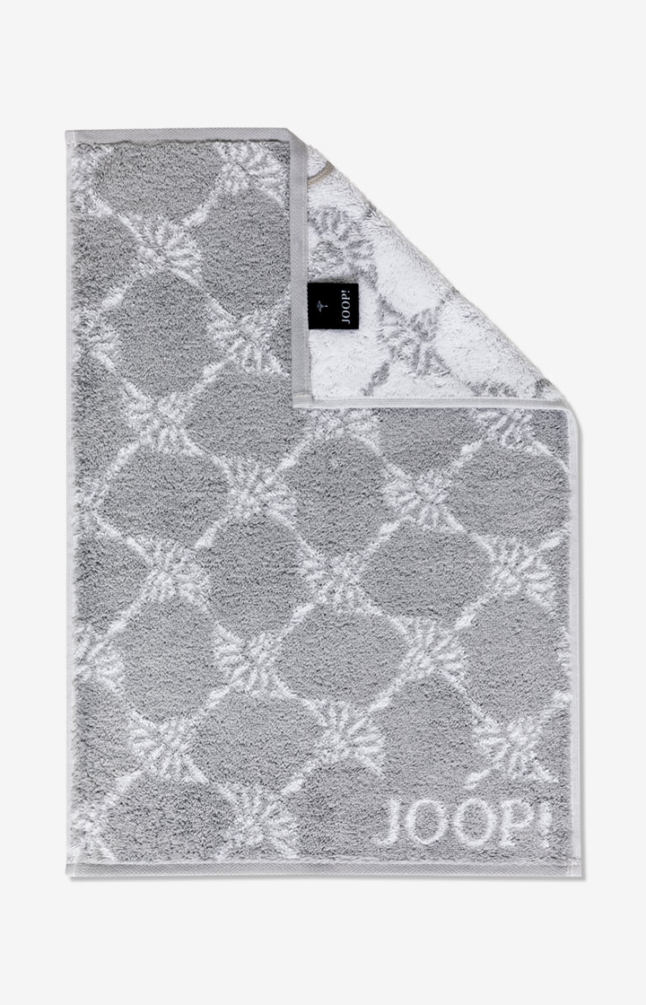Gästetuch Black/White Cornflower, Silber - im JOOP!