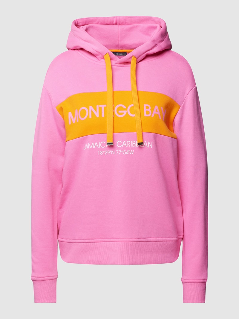 Hoodie im Colour-Blocking-Design in pink