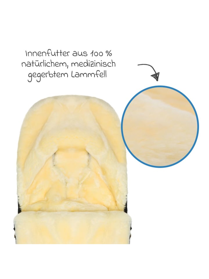 fillikid Lammwoll-Fußsack Makalu Wool für Buggy, Sport- in braun günstig kaufen onesize