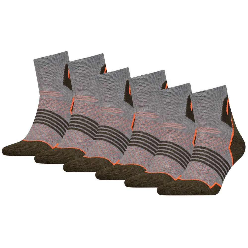 HEAD 6 paar Hiking Crew Grey/Blue Wandersocken