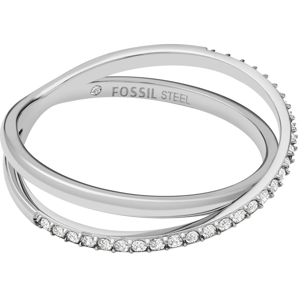 Fossil Bague pour femme Acier inoxydable argent Bague