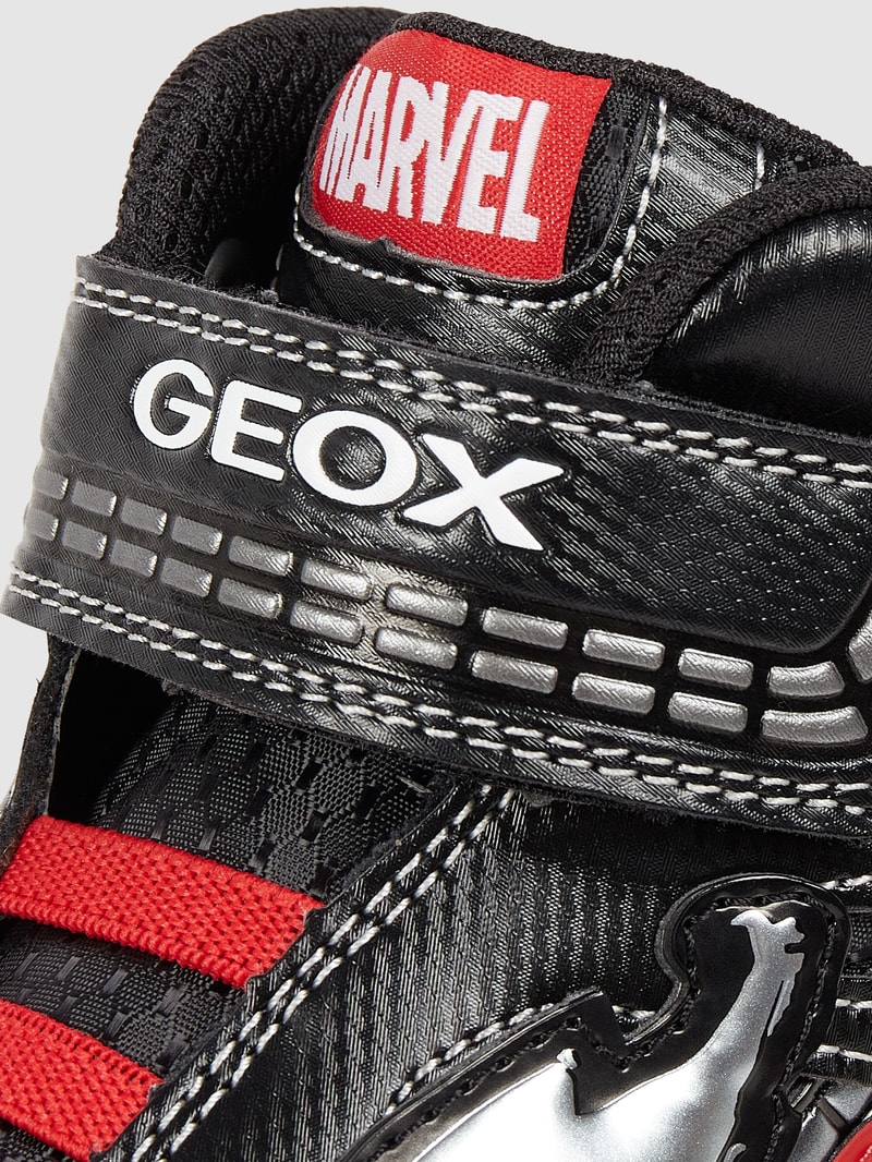High Top Sneaker mit 'Spider-Man'-Prints in schwarz