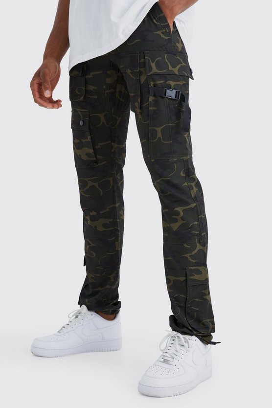 Slim-Fit Cargo-Hose mit elastischem Bund