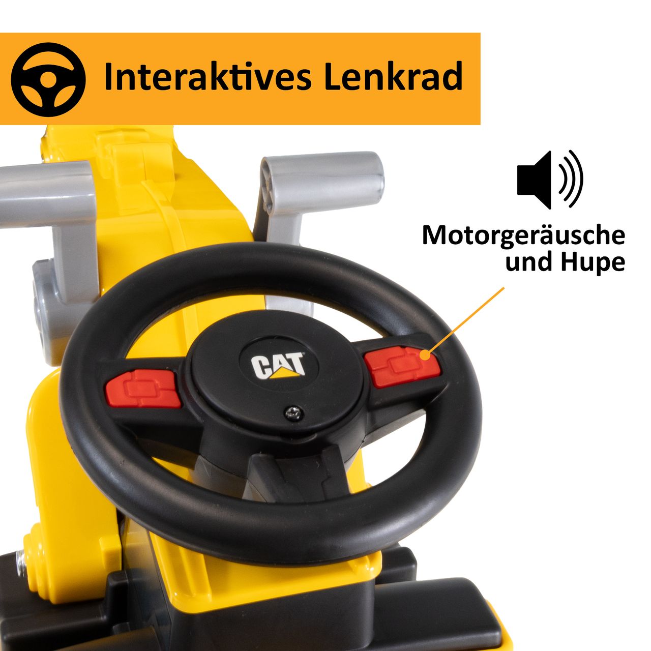 Lemodo Rutschauto Radlader, Bagger zum draufsitzen