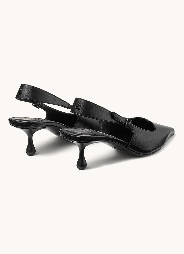 Jimmy Choo  Amel 50 slingback van lamsleer