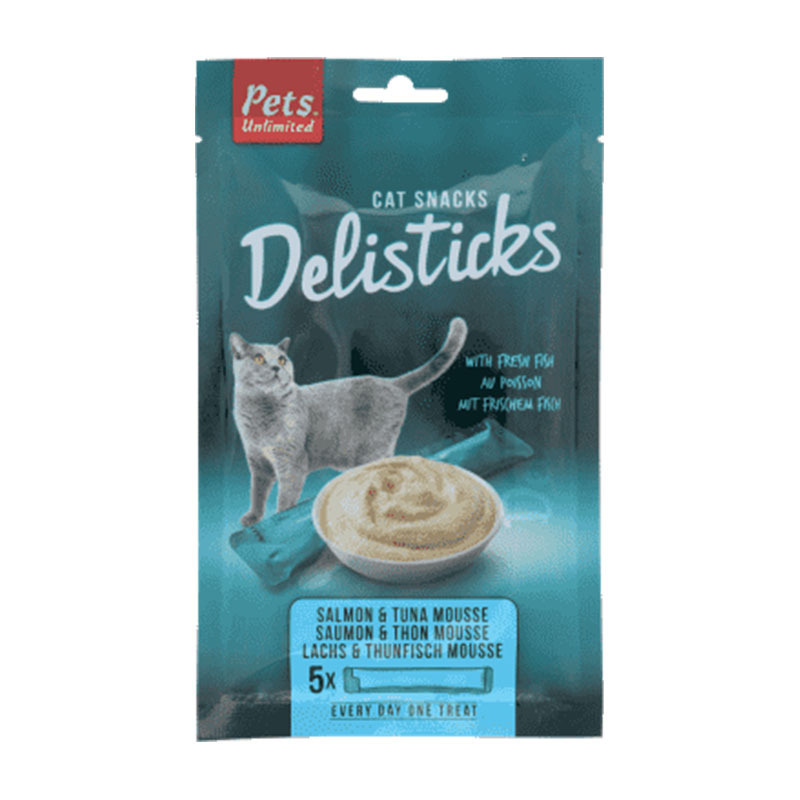 Pets Unlimited Snacks Pets Unlimited Delisticks 12x5x15g Lachs und Thunfisch