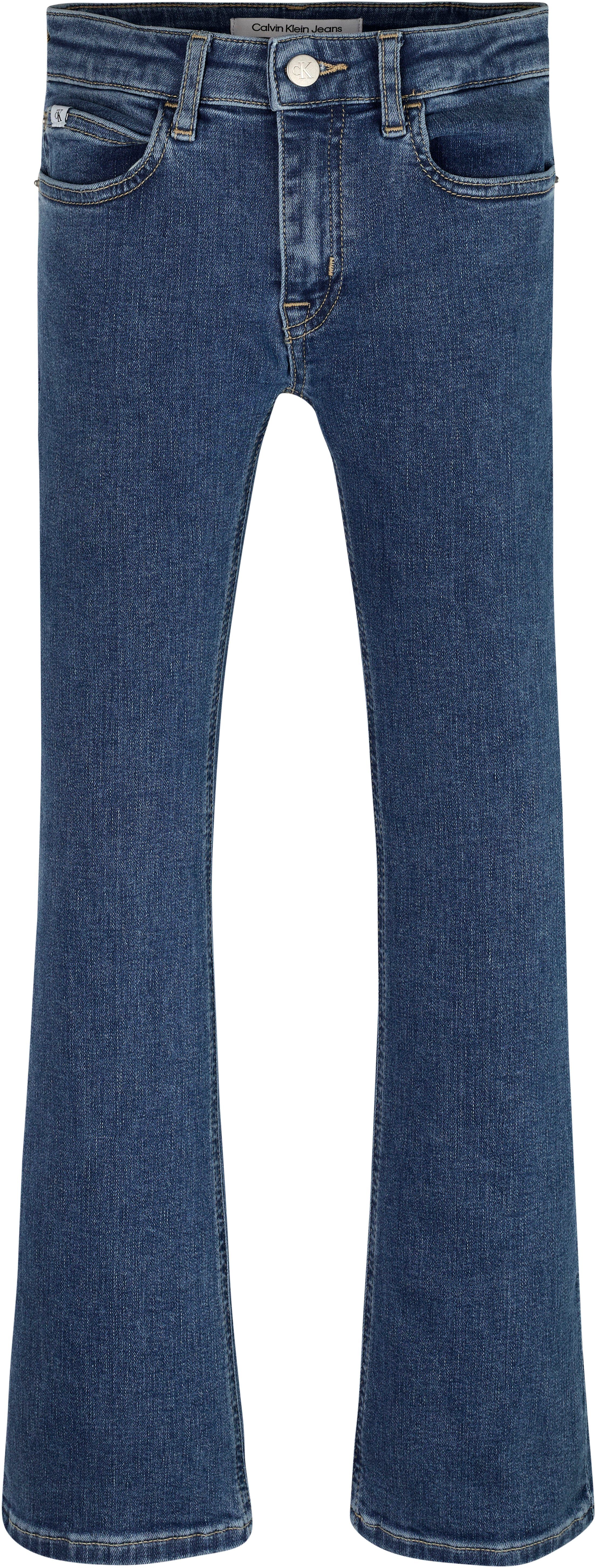 Calvin Klein Jeans Schlagjeans FLARE ESS BLUE STRETCH im 5-Poket-Style