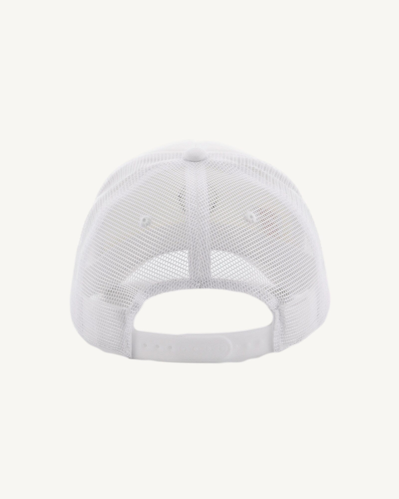 Casquette en coton et mesh Blanc Rise