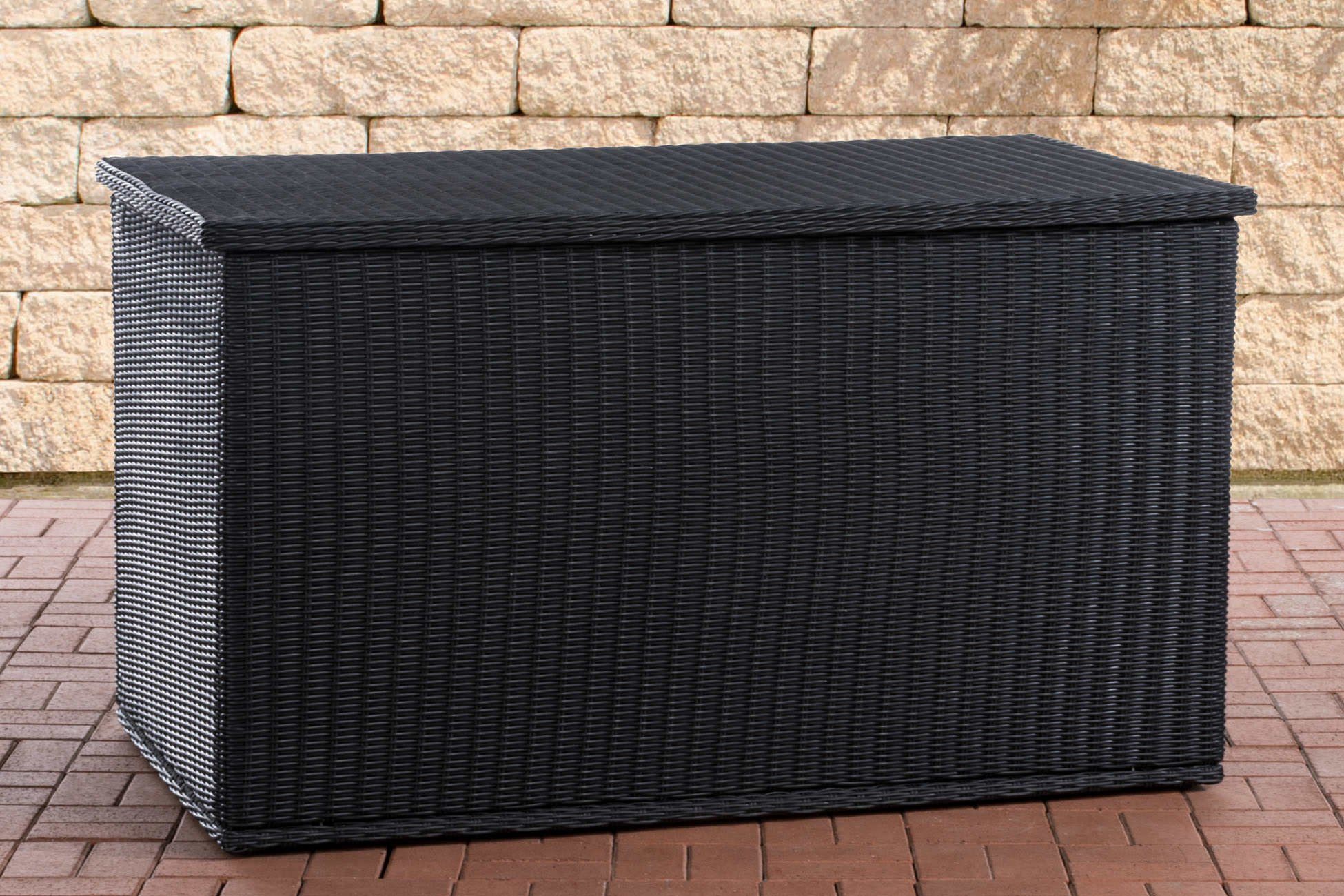 CLP Auflagenbox Comfy Rundrattan, Kissenbox aus Polyrattan
