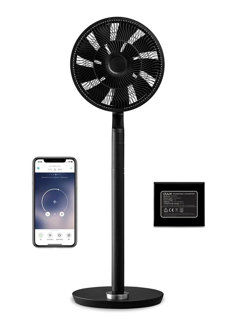 Ventilator vertical reglabil Duux Whisper Flex Ultimate cu baterie, 103 cm