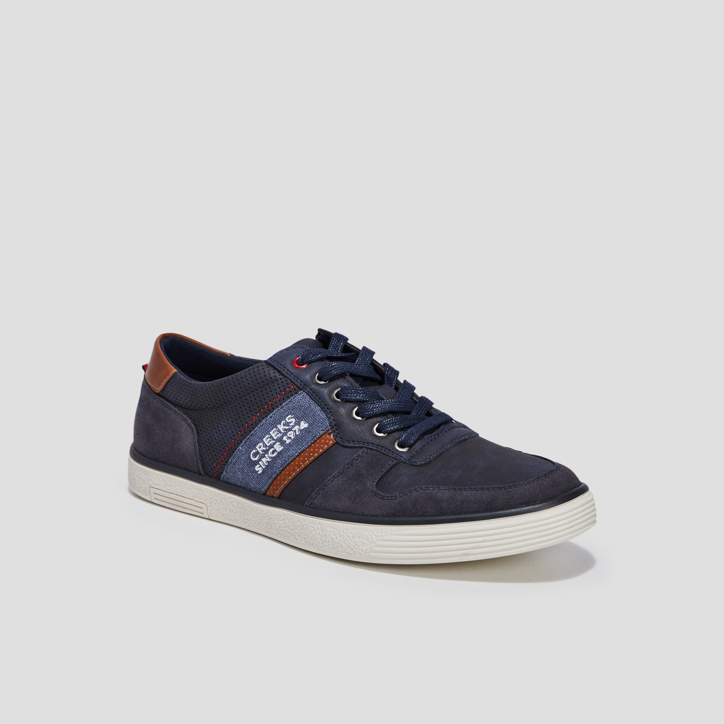 Tennis à lacets Creeks bleu marine homme | La Halle
