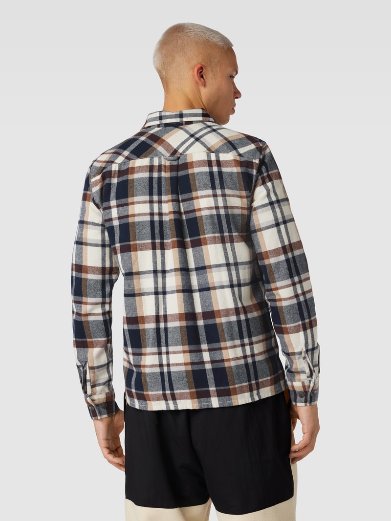 Overshirt mit Tartan-Karo Modell 'EDDIE' in offwhite