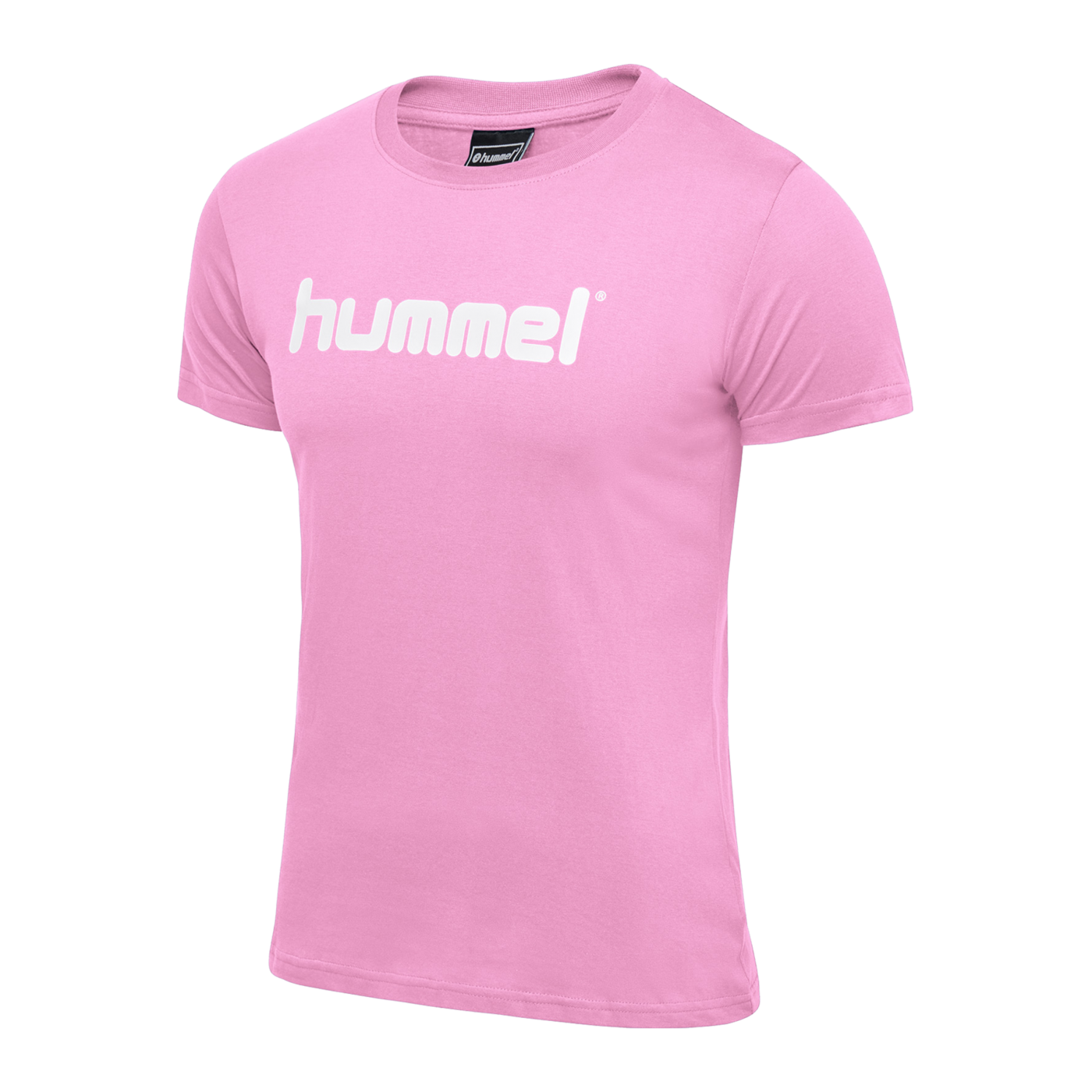Hummel Cotton T-Shirt Logo Damen Rosa F3257