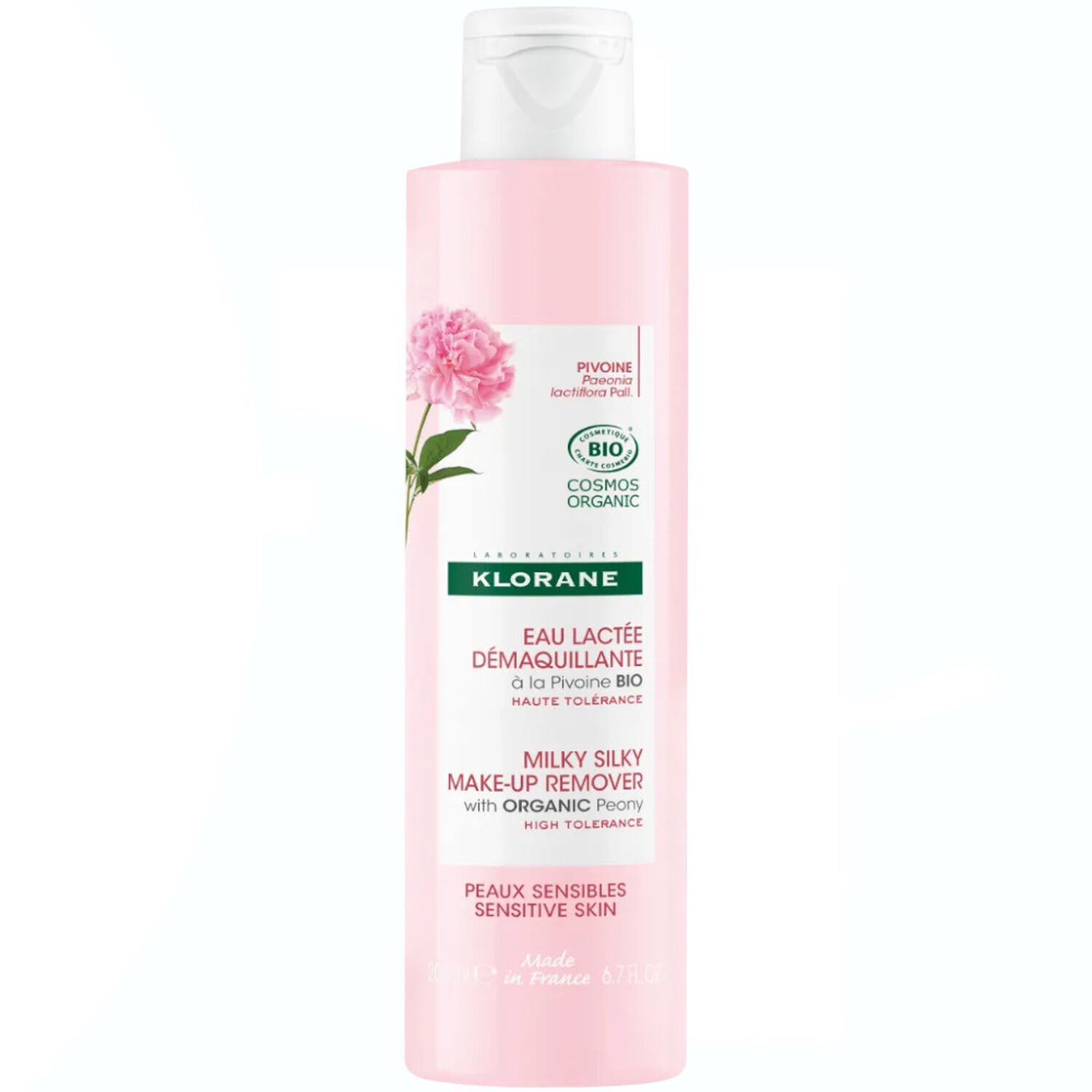Klorane Eau Lactée Démaquillant Pivoine - Peaux Sensibles 200ml