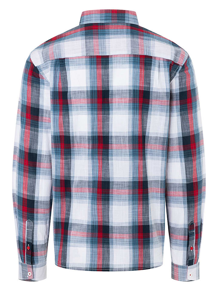 Timezone Hemd - Regular fit -  in Weiß/ Dunkelblau/ Rot günstig kaufen