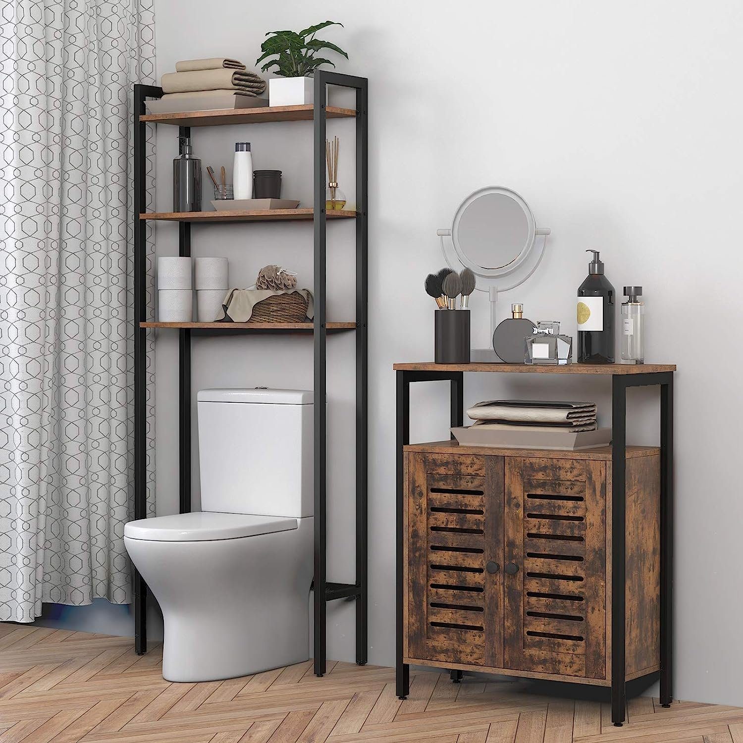 Hoobro Kommode Sideboard, Küchenschrank, Kommode Vintage verstellbaren Ablage