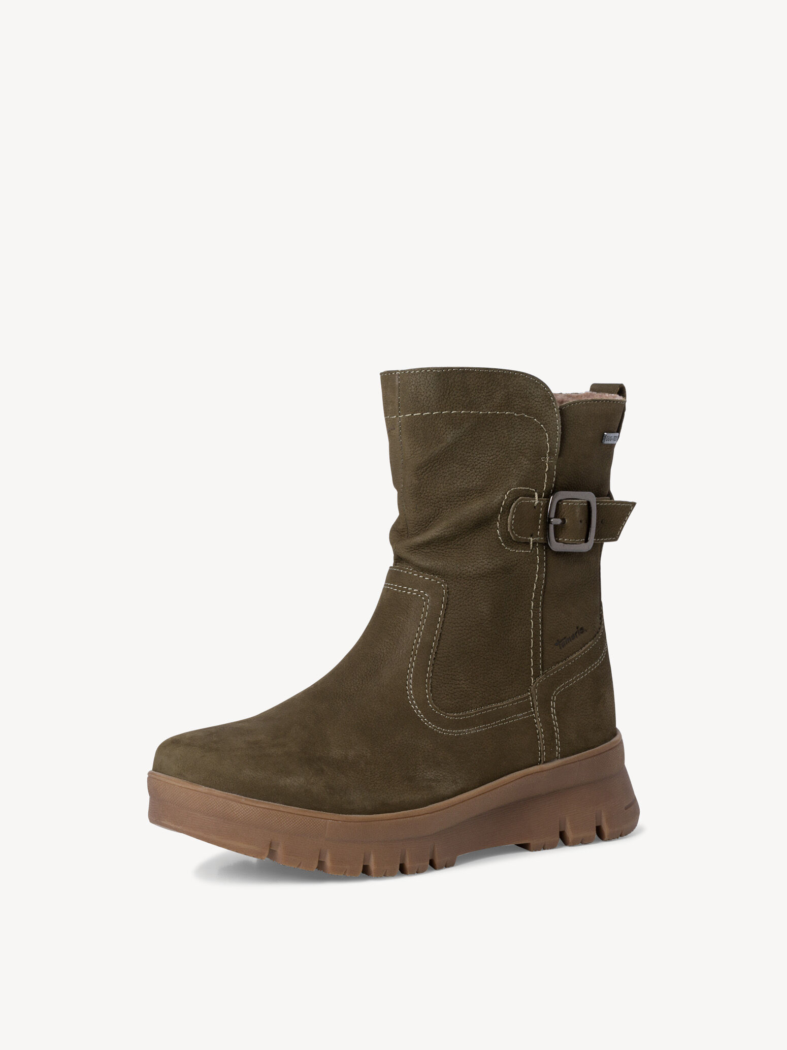 Bottine en cuir - vert