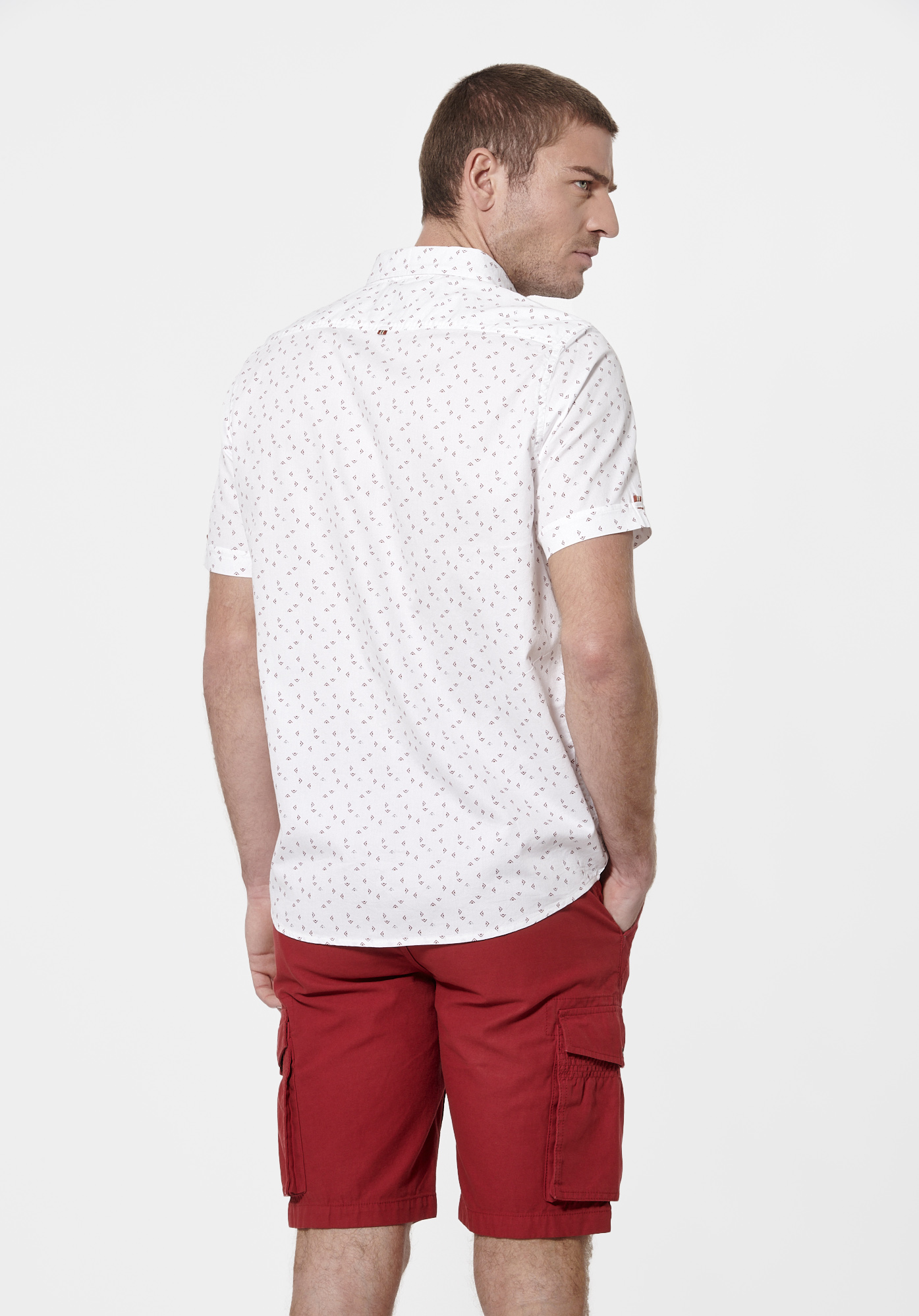 METZ   Chemise bleue Homme en 100% coton