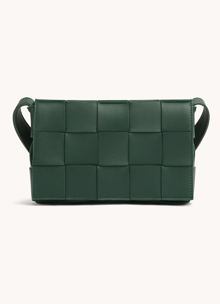 Τσάντα χιαστί από δέρμα αρνιού Bottega Veneta Cassette