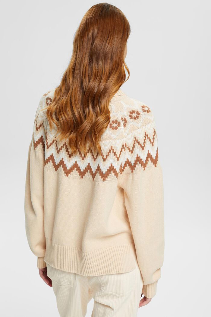 Norweger-Pullover mit Rollkragen