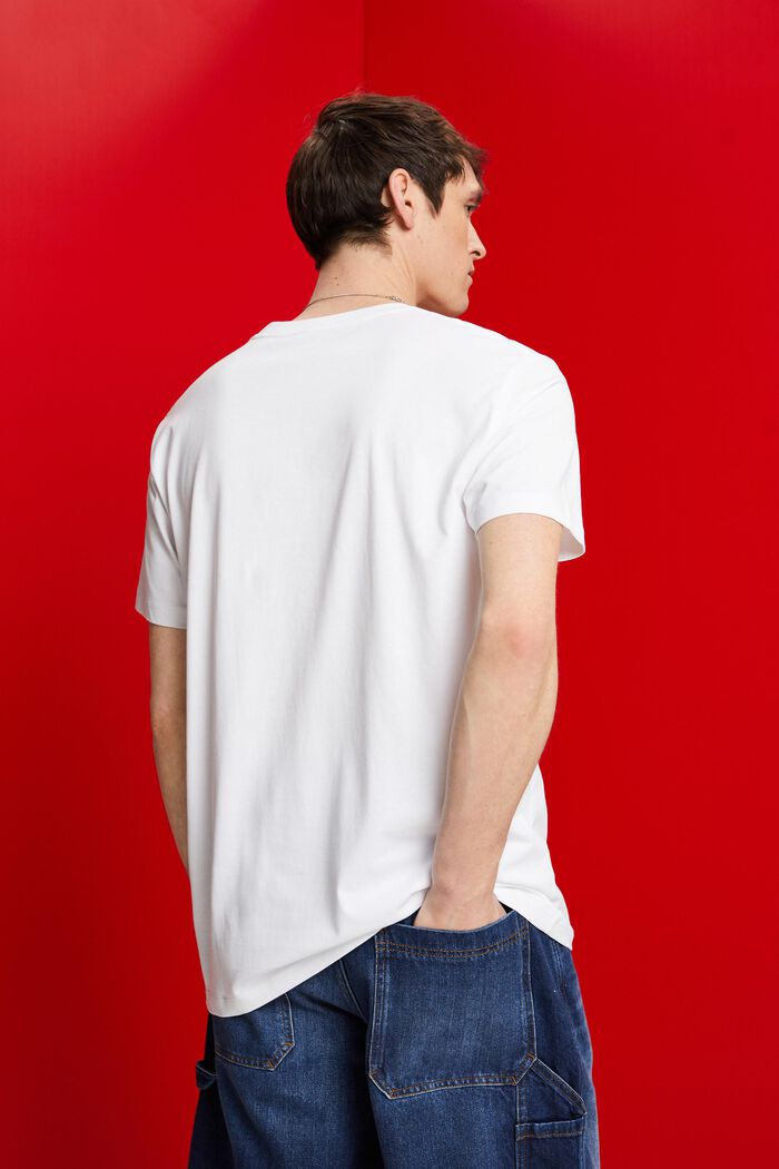 Baumwoll-T-Shirt mit Logoprint