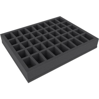 50 mm Full-Size Schaumstoff mit 45 konischen Fächern und Boden