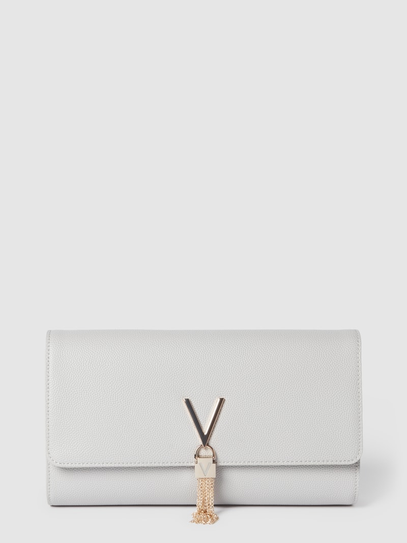 Clutch mit Strukturmuster in metallic Modell 'DIVINA' in weiß
