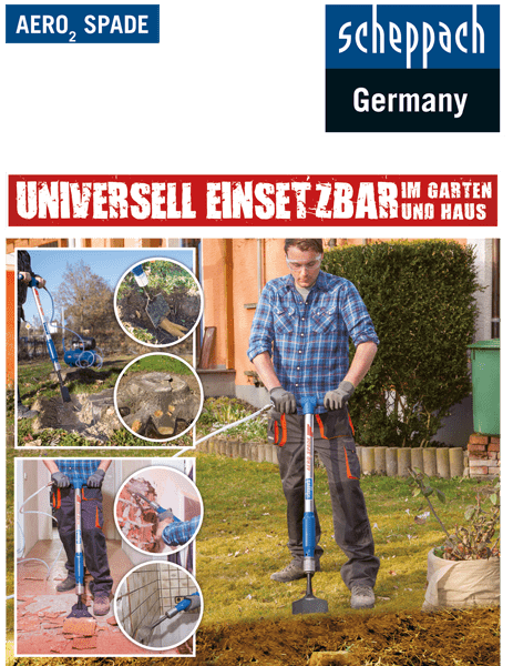 Scheppach Profi Abbruchhammer Aero2Spade 5in1