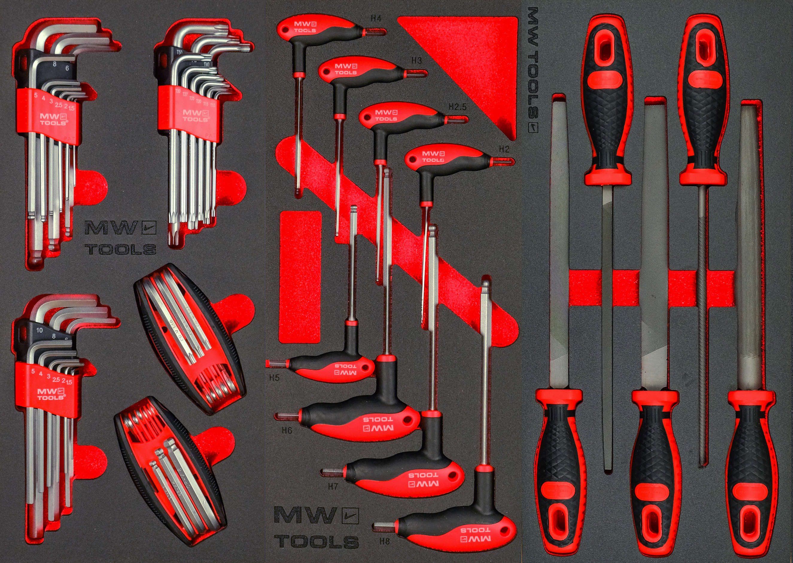 Metal Works 855006769 MWE512G4B Polnjen širok voziček za orodje Črn XL 514-delni